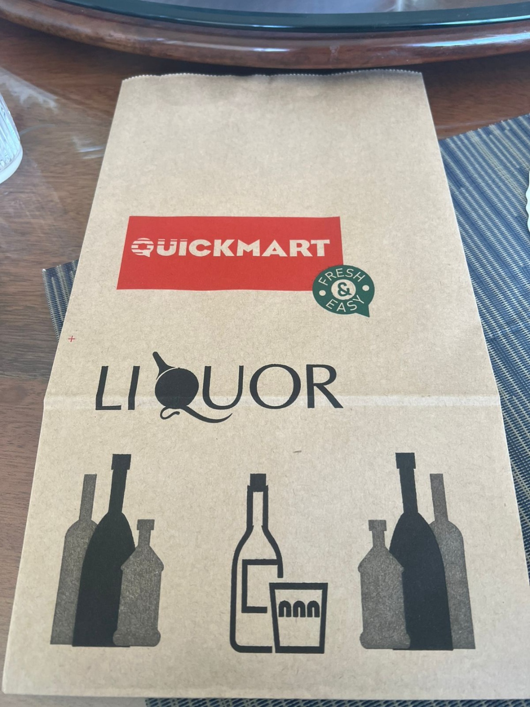 Quickmart Kraft Liquor Bag
